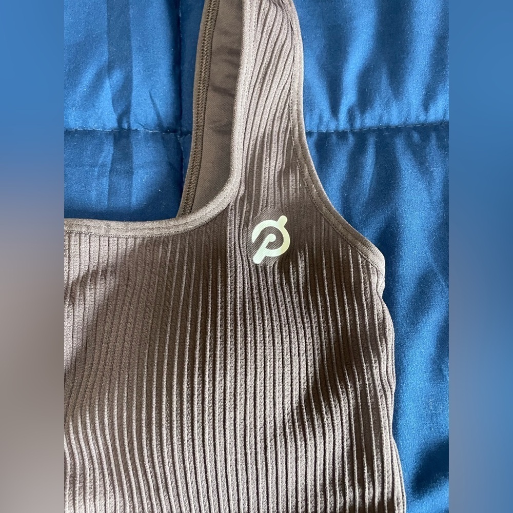 Peloton Seamless Square Neck Bra  Size XS/S Brown Activewear Gym Running - Picture 3 of 9